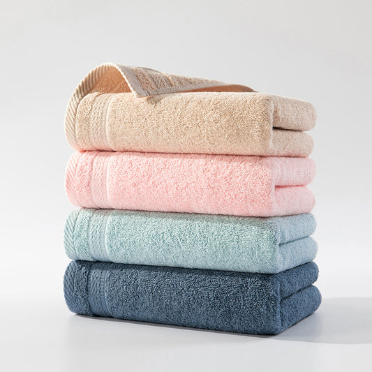 Fashionable Cotton Plain Satin Large Towel